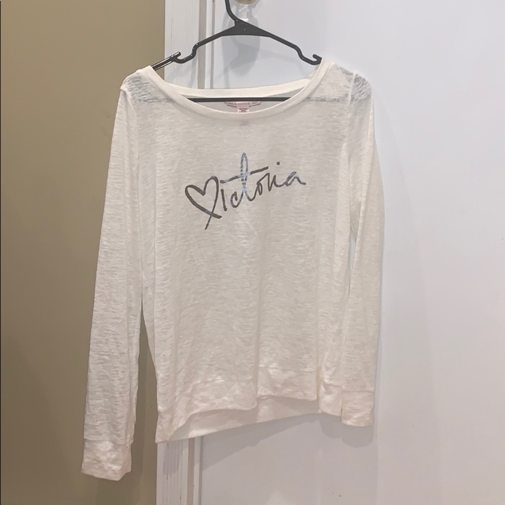 victoria’s secret long sleeve pajama shirt